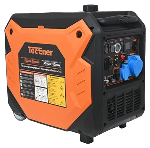 Двухтопливный инверторный генератор TecEner TE 6000Glis — газ и бензин